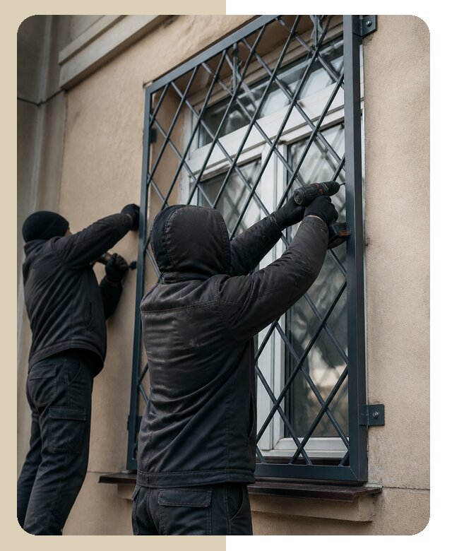 Установка антивандальных решеток на окна в Коврове