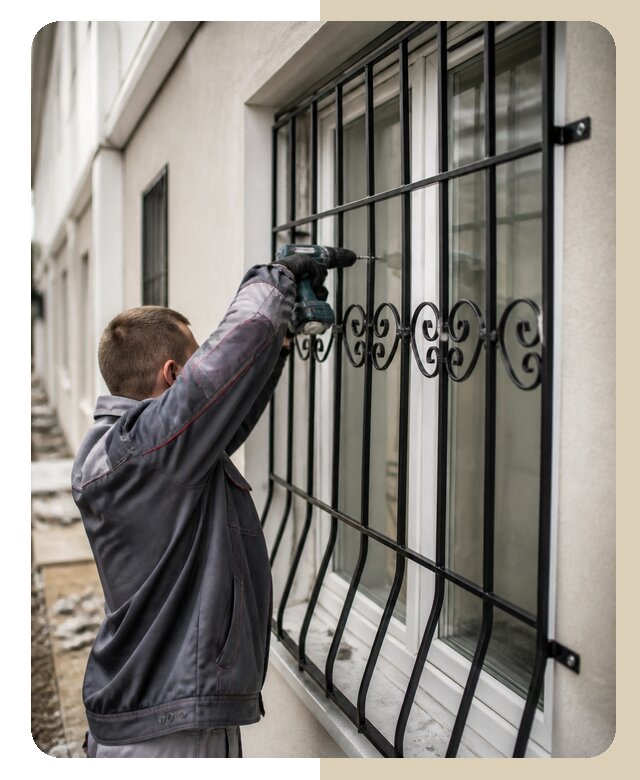 Установка решеток на окно в Коврове по цене от 4604 р. | ДвериЛегко-Квр
